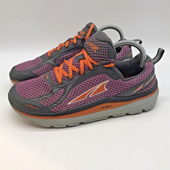 Altra Paradigm 3 Zero Drop Women's 9.5 Running Shoe Orange Purple Gray Sneakers - Picture 3 of 14